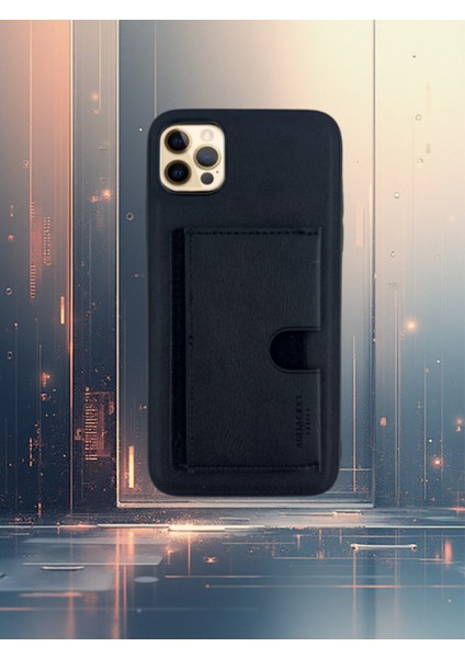 Kartlıklı Tutacaklı Iphone Hakiki Deri Koruyucu Kılıf Iphone 13 Pro