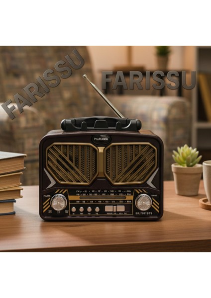 Taşınabilir Güneş Panelli Nostaljik Radyo Işıldaklı Fm/am/sw Desteği Usb/tf Kart Girişli modelleri