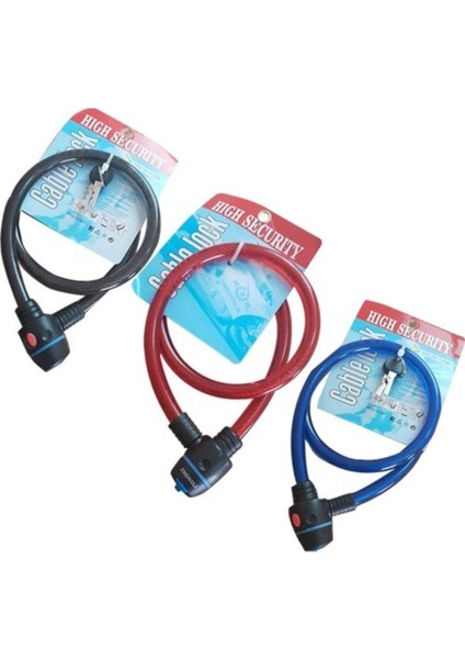 Zoli Bisiklet & Motosiklet Kilit Kırmızı Renk 15 x 150 cm