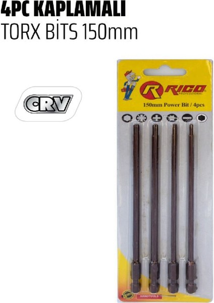 Ht- Rico 14 Parça Matkap Ucu Uzun ve Kısa Torx Bits Uç Seti Takımı modelleri