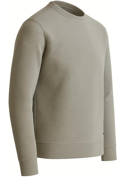 Troy Erkek Slim Fit Uzun Kol Sıfır Yaka SWEATSHIRT-7442 fiyatları