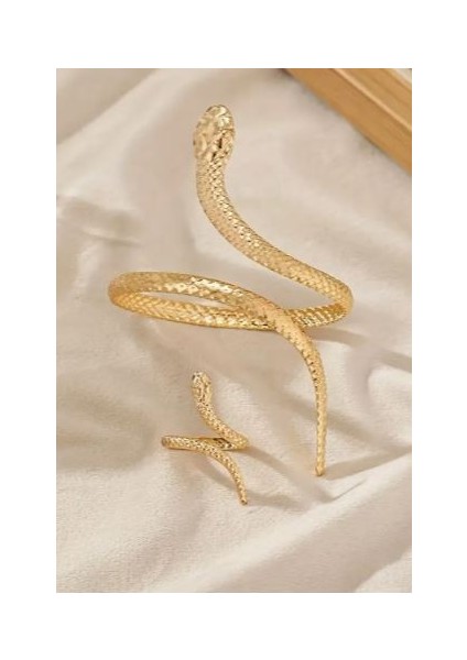 14K Altın Kaplama Yılan Bilezik Yüzük Set indirimleri