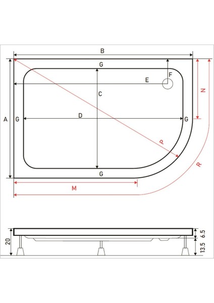 Marissa Asimetrik Duş Teknesi, Panelli fırsatları