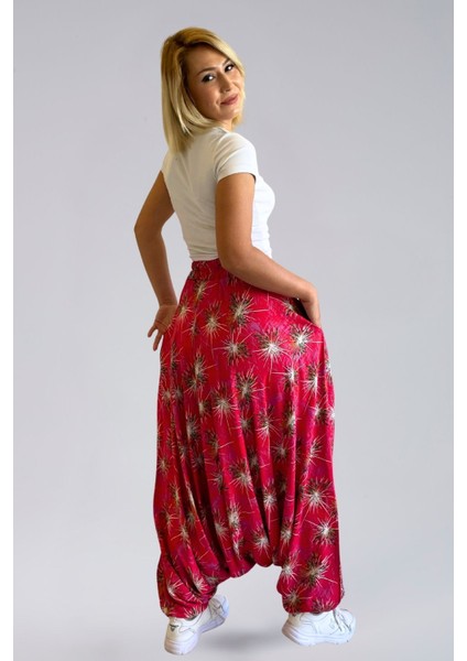 Otantik Viskon Şalvar- Viskon Kumaş Belmando Rahat Kalıp Bohem Otantik Tarzı Cepli Kadın Şalvar fırsatları