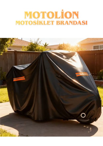 Kawasaki Kle 500 Arka Çanta Uyumlu Siyah Renk Reflektörlü Motosiklet Brandası,örtüsü modelleri