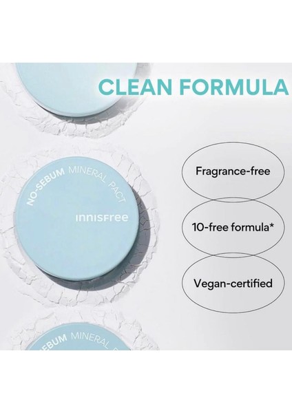 Innisfree- No Sebum Mıneral Pact(Kuru Şampuan-Yüzdeki Yağ Kontrolü)(Uçanfil) fiyatları