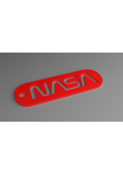 Nasa Anahtarlık - Worm Logo Anahtarlık (Delikli) (Sadece Plastik Aparattır!!!) 3D modelleri