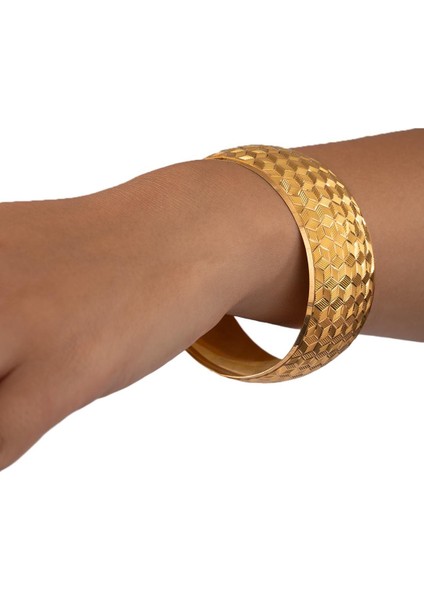 40 Gram (Gr) 40MM Kristal Desen Mega Bilezik 22 Ayar Yatırımlık Işçiliksiz fiyatları