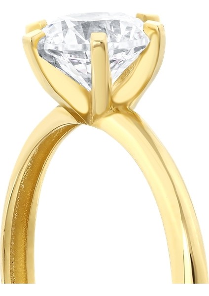 Altın Tektaş Yüzük - 14K fırsatları