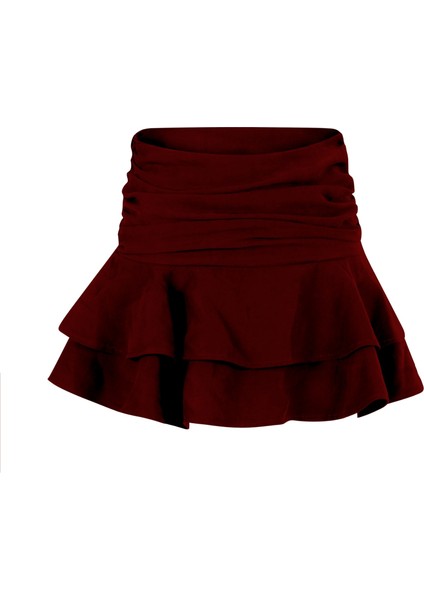 İsla Mini Dokuma Şortlu Etek