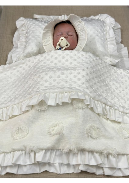 Alt Açma Seti Fırfırlı 3 Parça (Ekru) fiyatları