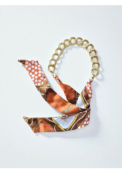 - Aura Fular Serisi – Renkli Zincir Detaylı Fular (KOD-393) fiyatları