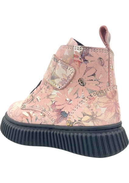 Aquarium Nakışlı Deri ve Ortopedik Bebe Bot Pudra modelleri