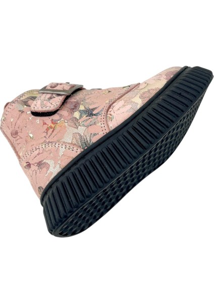 Aquarium Nakışlı Deri ve Ortopedik Bebe Bot Pudra fırsatları