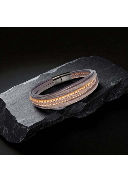 Taba Kahve Çoklu Deri Bileklik 9593B2D8 fiyatları