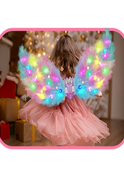 Bloomie Dıy LED Işıklı Hareketli Melek Kanatları Seti Peri Kanatları Büyük Boy