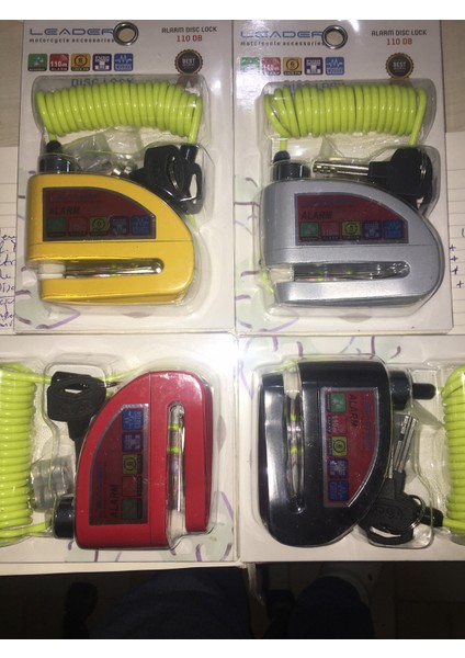Motosiklet 110 Db Sarı Alarmlı Disk Kilidi fiyatları