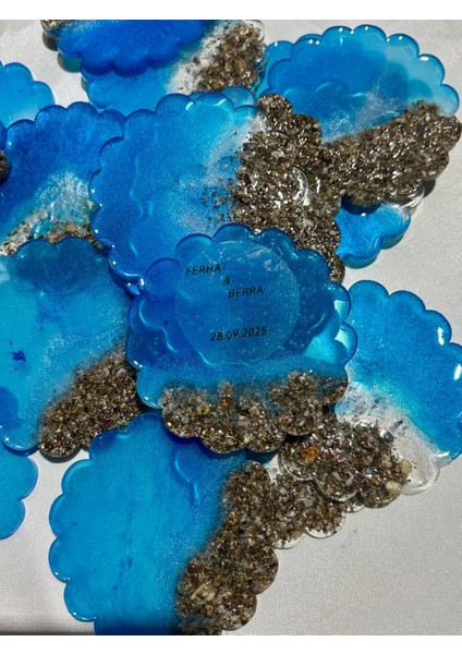 Epoksi Magnet Okyanusun Işığı 20 Adet Dügün Nişan Söz Kına Hediyelikleri Süs Eşyaları Dekorasyon Eşyaları fiyatları