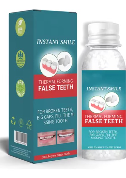 30 ml Katı Yapıştırıcı Protez Yapıştırıcı Seti Şişelenmiş Diş Tamir Kiti Diş Yapma Seti indirimleri