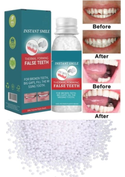 30 ml Katı Yapıştırıcı Protez Yapıştırıcı Seti Şişelenmiş Diş Tamir Kiti Diş Yapma Seti