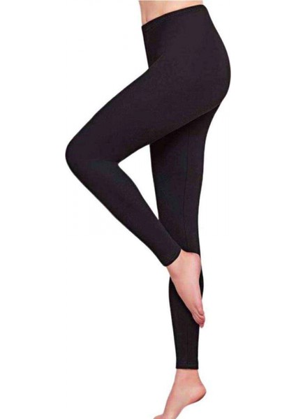 Kadın Kışlık Termal Sıcak Tutan Içlik Tayt Siyah Kbr