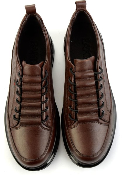 Kahve Hakiki Deri Erkek Casual Ayakkabı E01398400403 fırsatları
