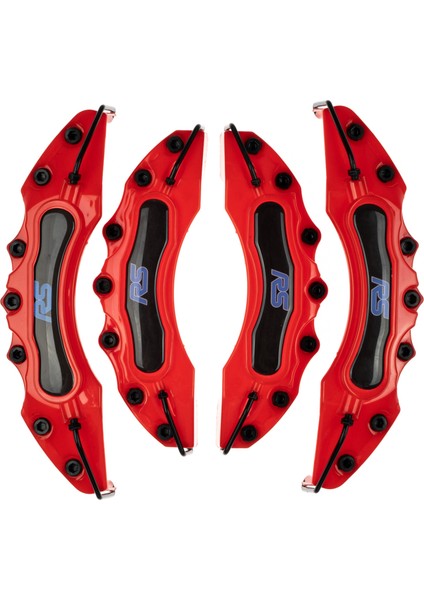 Kırmızı Ford Rs (Mavi) 4'lü Kaliper Seti Yapıştırma Logolu