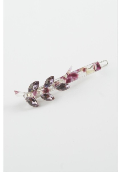 Yaprak Taşlı Klipsli Toka