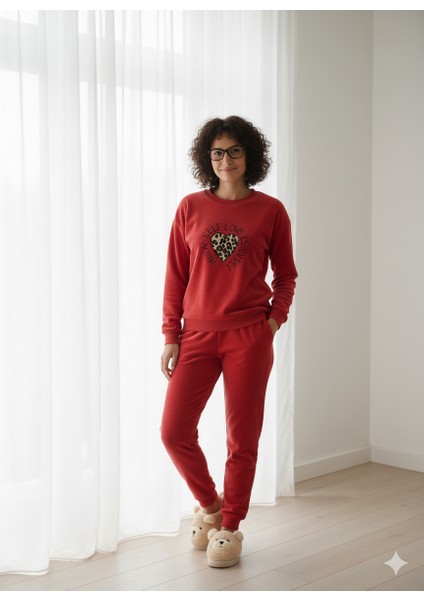 Kışlık Polar Kumaş Uzun Kol Kadın Pijama Takımı fiyatları