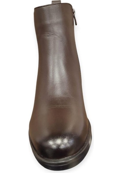 25021503K Topuklu Klasik Deri Kadın Bot fırsatları