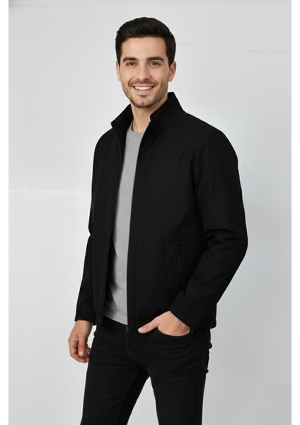 Erkek Büyük Beden Hakim Yaka Spor Mont 99547 BBGL-ST04878