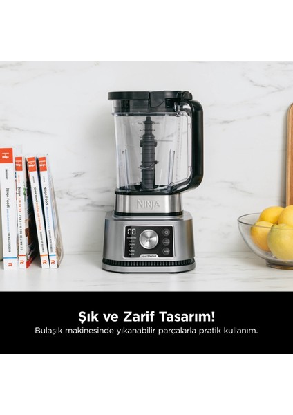 2,1 Litre Power Blender & Processor Sürahi Foodi Power 3-In-1 Akıllı Tork ve Auto-Iq Sistemli Nutri Blender,ezin, Doğrayın, Harmanlayın ve Karış indirimleri