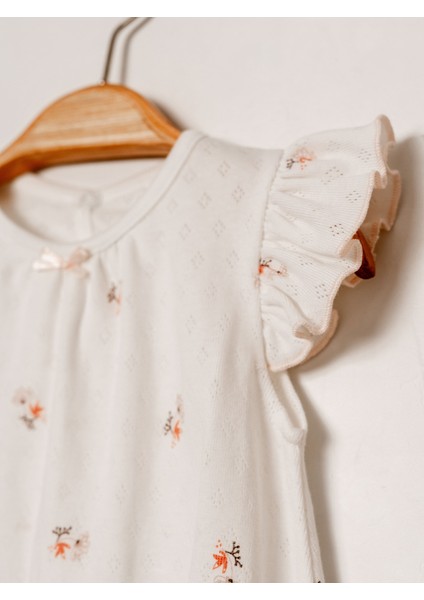 Jakarlı Baskılı Kız Bebek 2’li Takım | Şık ve Konforlu Tasarım | 3-24 Ay fırsatları