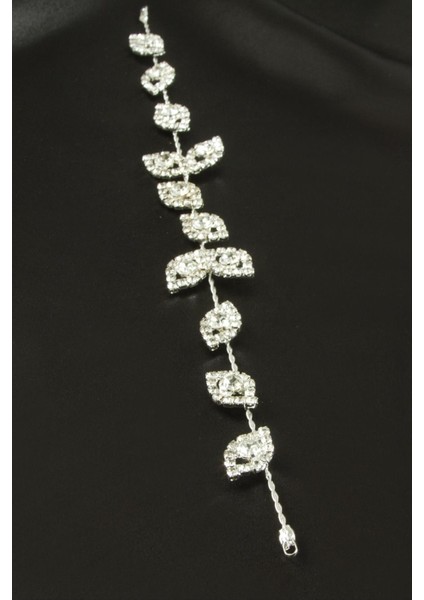 Yaprak Taşlı Saç Aksesuarı