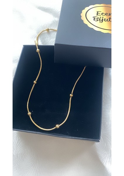 Çelik Altın Kaplama Zincir Kolye