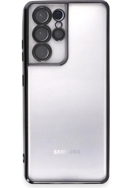 Samsung Galaxy S21 Ultra Kılıf Razer Lensli Silikon - Siyah (K95) fiyatları