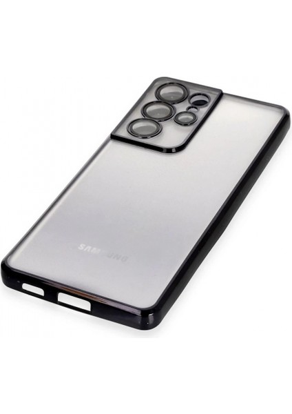 Samsung Galaxy S21 Ultra Kılıf Razer Lensli Silikon - Siyah (K95) fırsatları