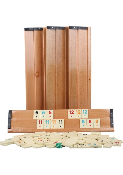 Oyun Büyük Boy Ağaç Okey Takımı (Melamin Taşlı) fiyatları