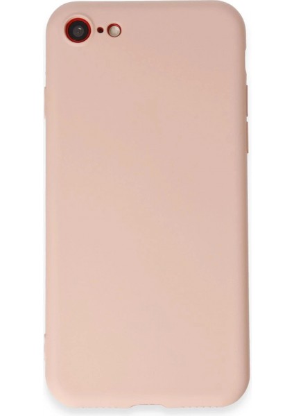 iPhone 7 Kılıf First Silikon - Pudra (K95)