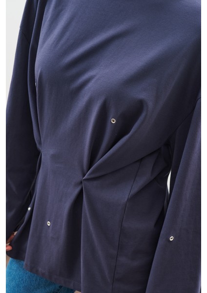 Çıtçıt Ayarlamalı Tshırt Lacivert fırsatları