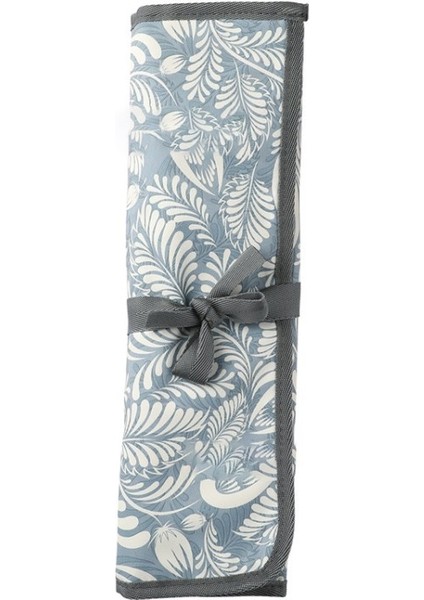 Tığ Işi Saklama Çantası Dalı Taşınabilir Örgü Şişi Alet Çantası - Beyaz Çiçek (Yurt Dışından)