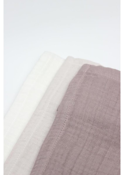 Bistyle 6'lı Müslin Mendil 20X20 cm 90106 Taş Ekru Antrasit modelleri