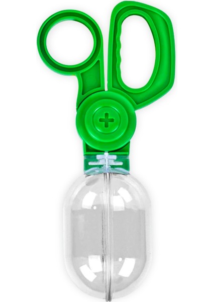 Balon Makas | Büyük Hazneli Aktarma Makası | Yeşil