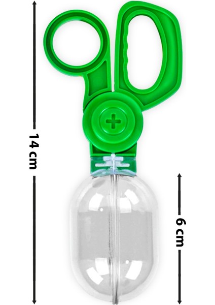 Balon Makas | Büyük Hazneli Aktarma Makası | Yeşil fiyatları