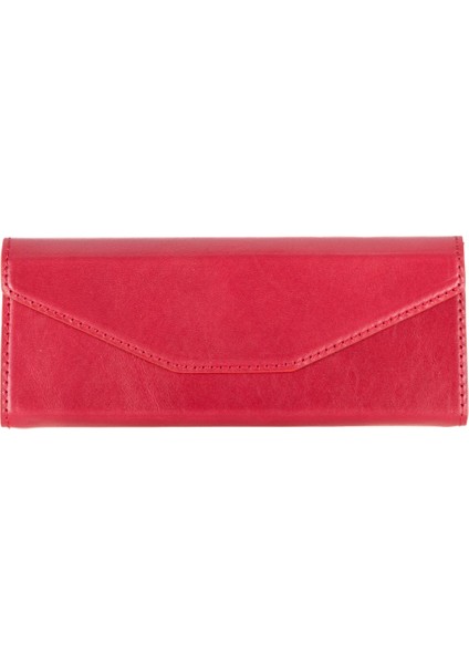 Smart Glass Deri Gözlük Kılıfı V4 Kırmızı fırsatları