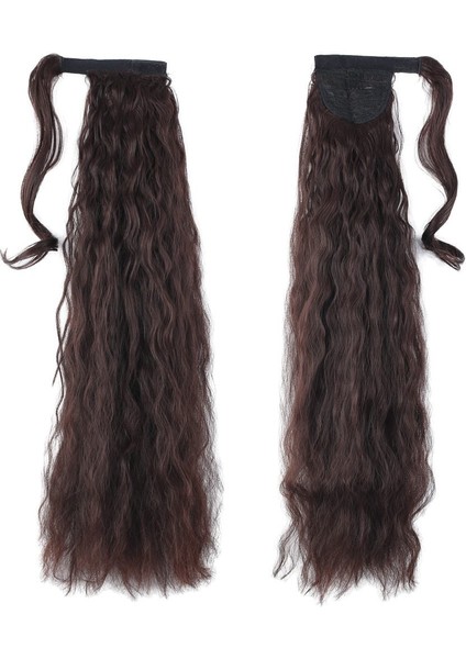 Bağlamalı Kabarık Dalgalı At Kuyruğu / Koyu Kahve fiyatları