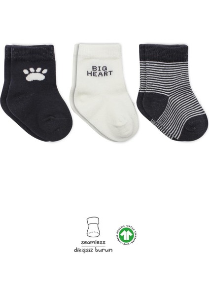 3lü Penye Soket Çorap 10110 Antrasit