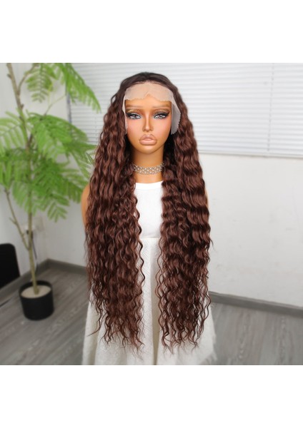 Kahve Karamel Ombreli Fiber Sentetik Tül Peruk fiyatları