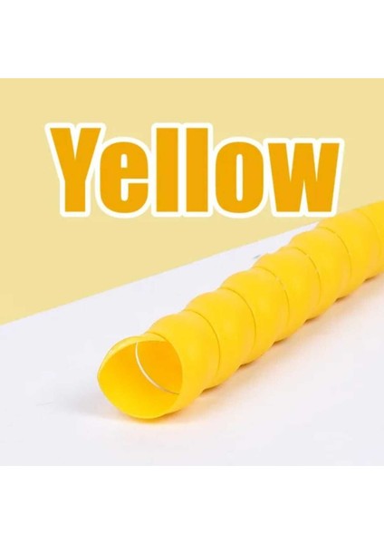 Çok Amaçlı Plastik Kablo Koruyucu Scooter, Bisiklet ve Elektronik Için Uyumlu [ 1 Metre ] Sarı