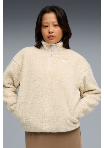 Ess Elevated Half-Zip Kadın Sweatshirt